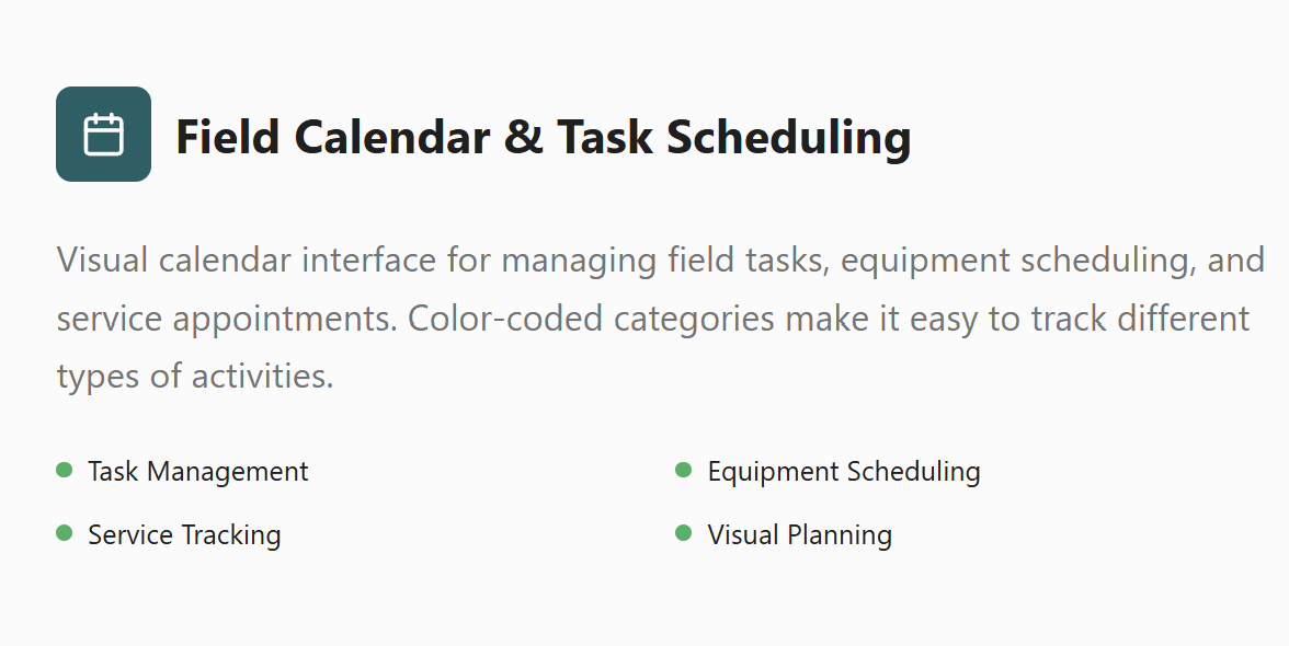 Farm Calendar Description